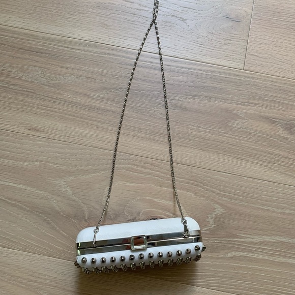 White Studded Mini Purse Forever 21 - Picture 2 of 4